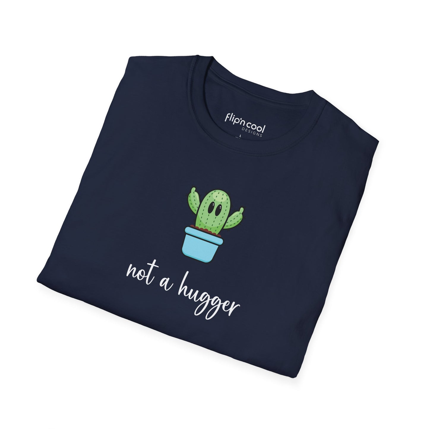 Flippy Cactus 'Not a Hugger' - Men's Tee