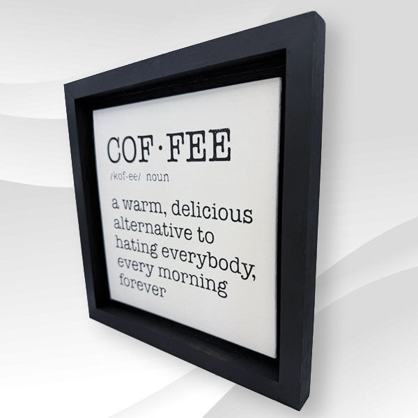 Coffee Wooden Sign – Large