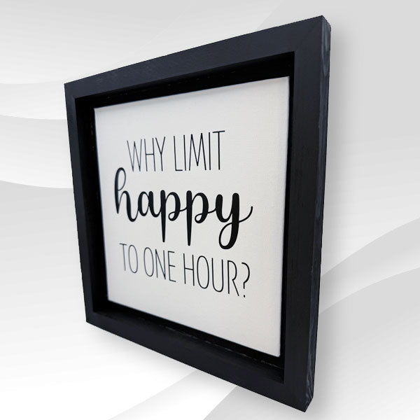 Happy Hour Wooden Sign - Large & Small